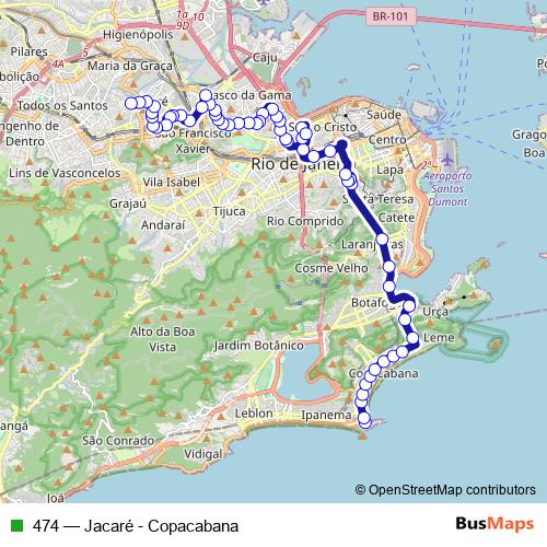 474 bus Line Map