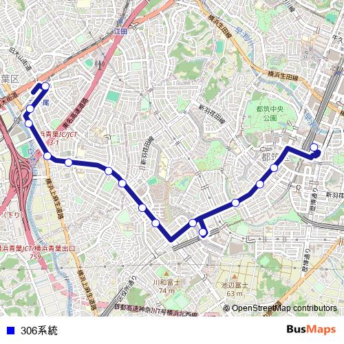 306계통 bus Line Map