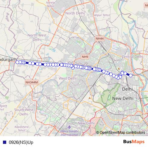 0926(NS)Up bus Line Map