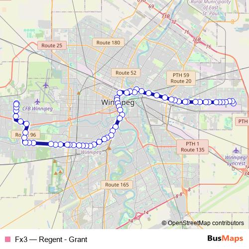 Fx3 bus Line Map
