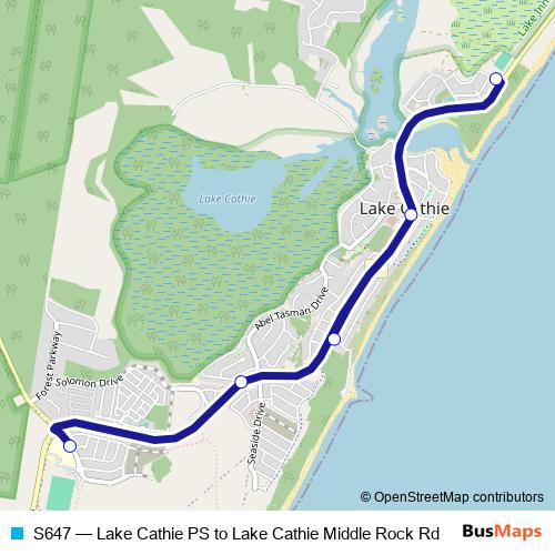 S647 bus Line Map