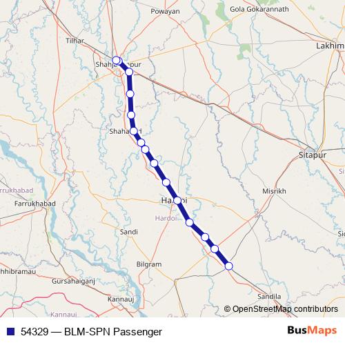 54329 rail Line Map