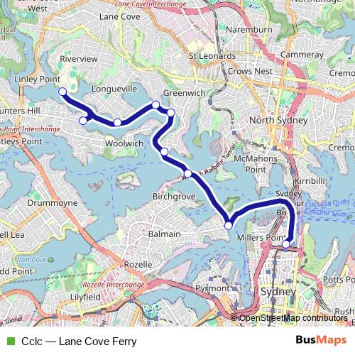 Cclc ferry Line Map
