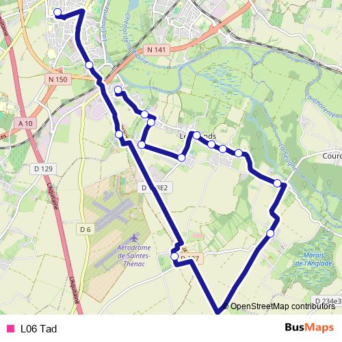 L06 Tad bus Line Map