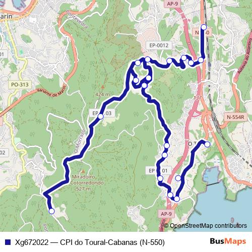 Xg672022 bus Line Map