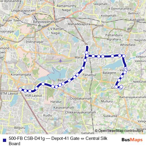 500-FB CSB-D41g bus Line Map