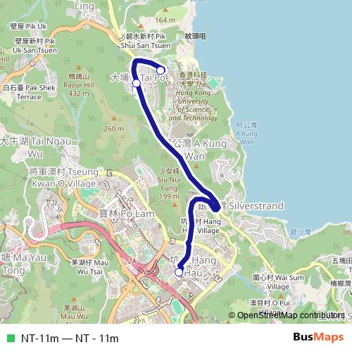 NT-11m bus Line Map