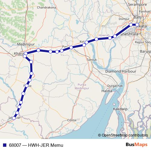 68007 rail Line Map