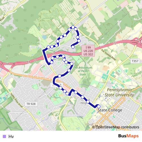 Hv bus Line Map