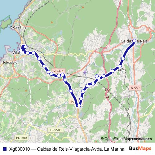 Xg830010 bus Line Map