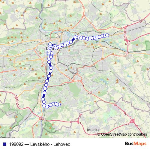 199092 tram Line Map