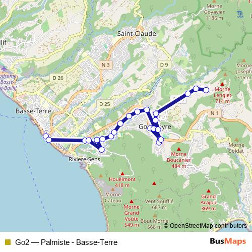 Go2 bus Line Map