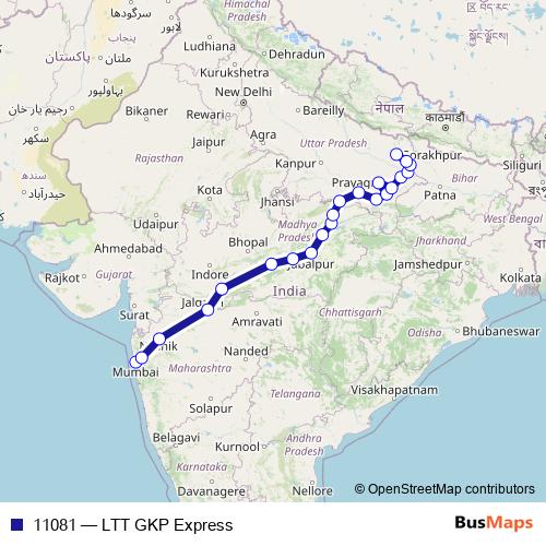 11081 rail Line Map