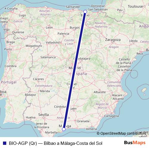 BIO-AGP (Qr) air Line Map