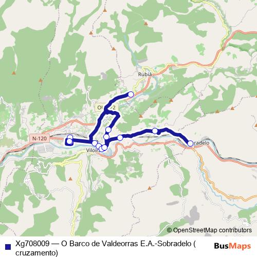 Xg708009 bus Line Map