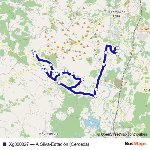 Xg800027 bus Line Map
