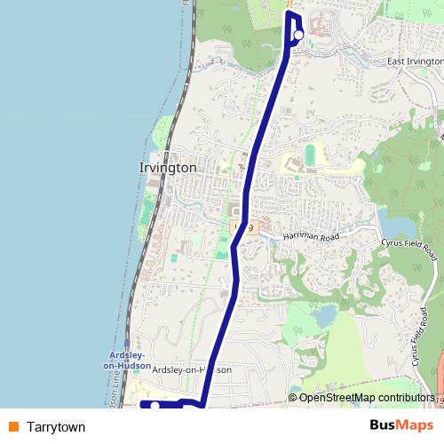 Tarrytown bus Line Map