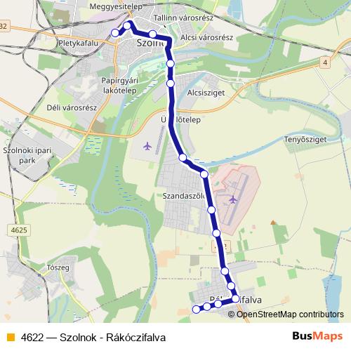 4622 bus Line Map