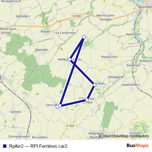 Rpifer2 bus Line Map