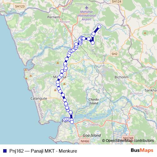 Pnj162 bus Line Map