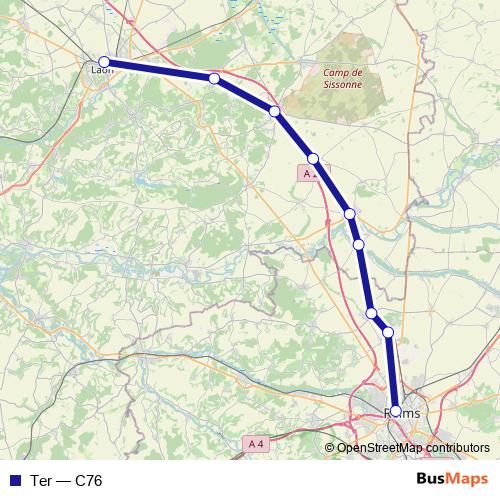 Ter rail Line Map