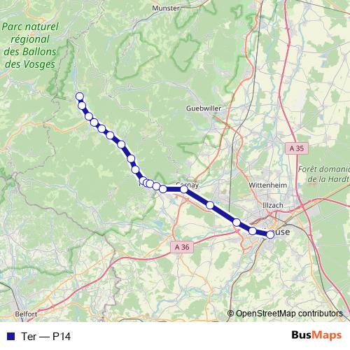 Ter rail Line Map