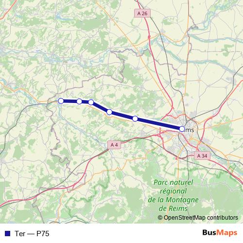 Ter rail Line Map