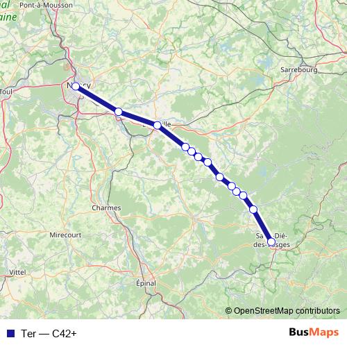 Ter rail Line Map