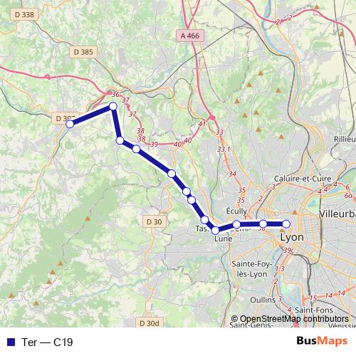 Ter rail Line Map