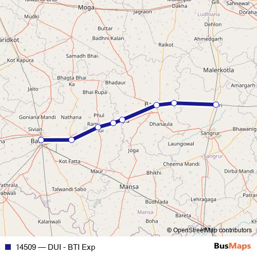 14509 rail Line Map