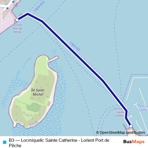 B3 ferry Line Map
