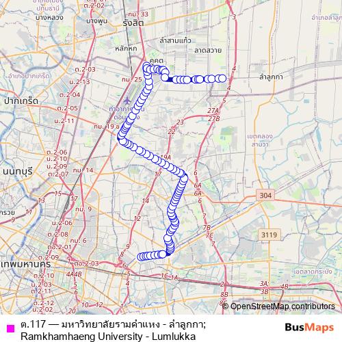 ต.117 bus Line Map
