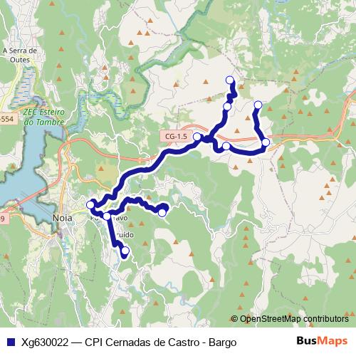 Xg630022 bus Line Map