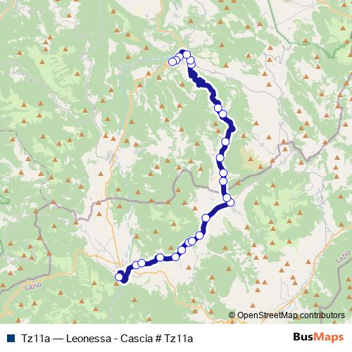 Tz11a bus Line Map