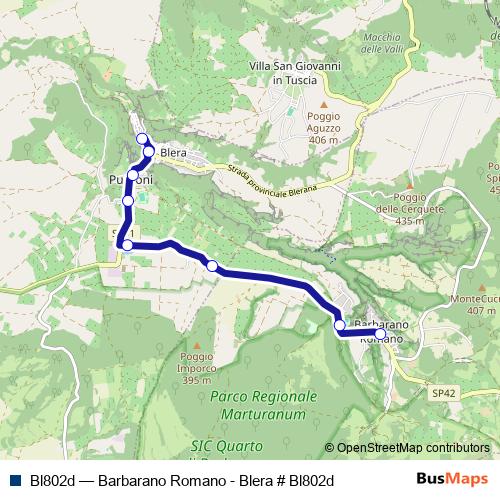 Bl802d bus Line Map