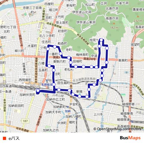 eバス bus Line Map