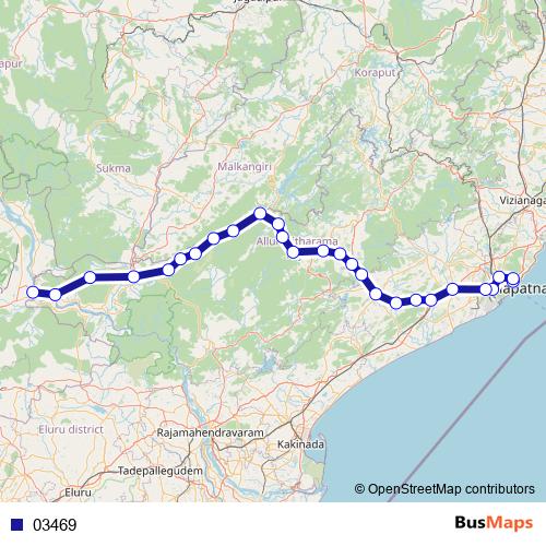 03469 bus Line Map