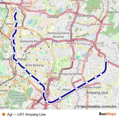 Agl metro Line Map