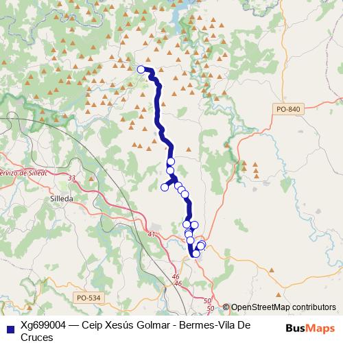 Xg699004 bus Line Map