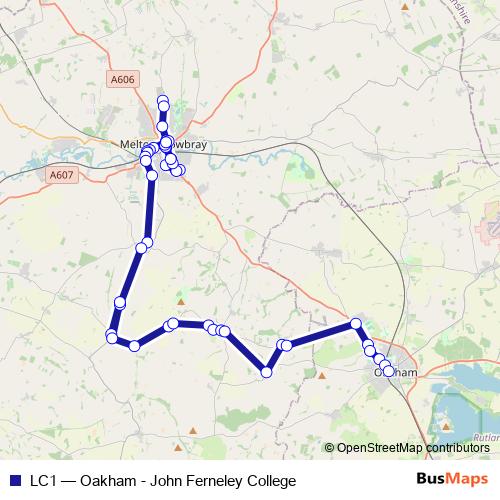LC1 bus Line Map