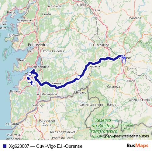 Xg623007 bus Line Map