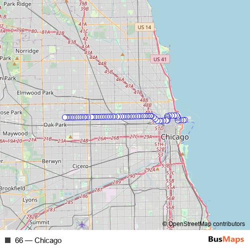 66 bus Line Map