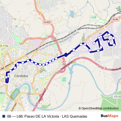 66 bus Line Map