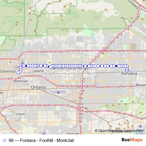 66 bus Line Map