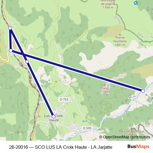 26-20016 bus Line Map