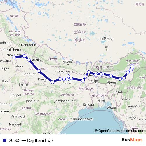 20503 rail Line Map