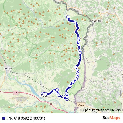 PR A18 0592 2 (60731) bus Line Map