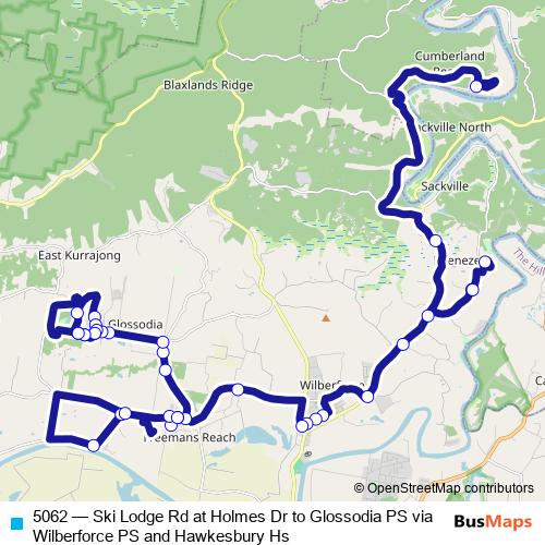 5062 bus Line Map