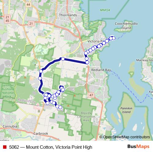 5062 bus Line Map