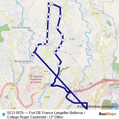 SCO 057b bus Line Map